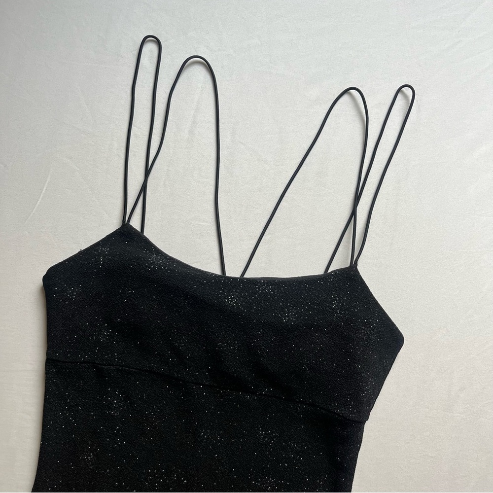 Reformation Black Sleeveless Spaghetti Strap Mini Dress - Picture 3 of 6